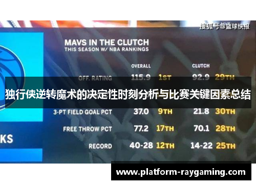 独行侠逆转魔术的决定性时刻分析与比赛关键因素总结