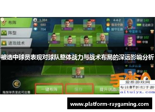 被选中球员表现对球队整体战力与战术布局的深远影响分析